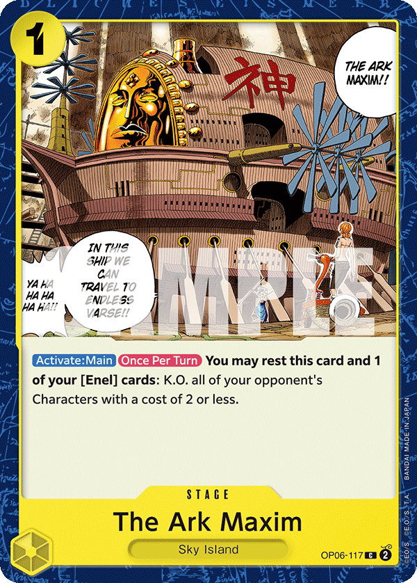 Carte The Ark Maxim OP06-117 Common — One Piece TCG OP-06 Wings of the Captain (Bandai)