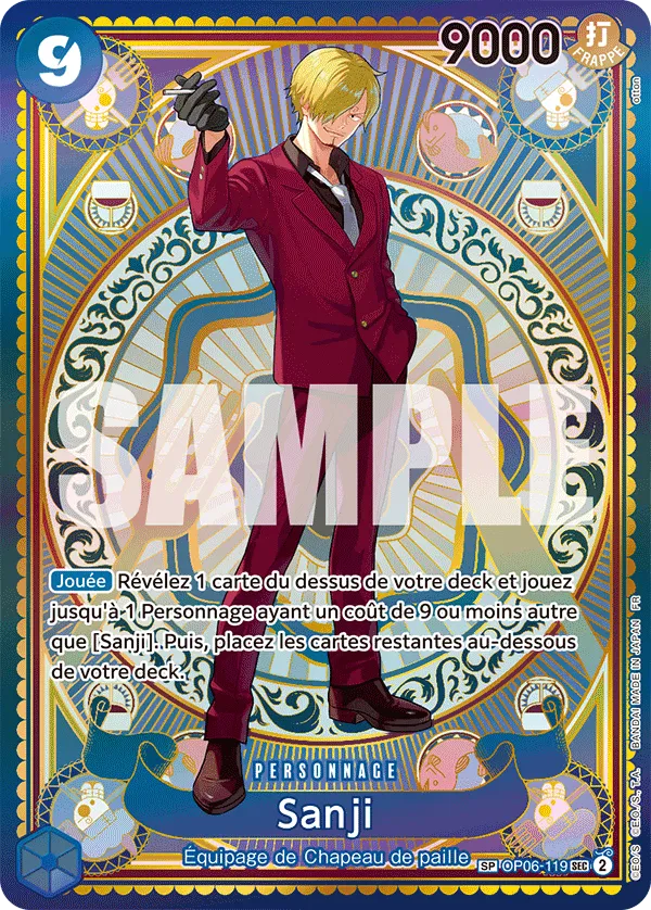 Carte Sanji OP06-119_p2 Special OP-11 — One Piece TCG (Bandai)
