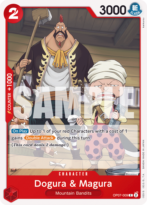 Carte Dogura & Magura OP07-009 Common — One Piece TCG OP-07 500 Years in the Future (Bandai)