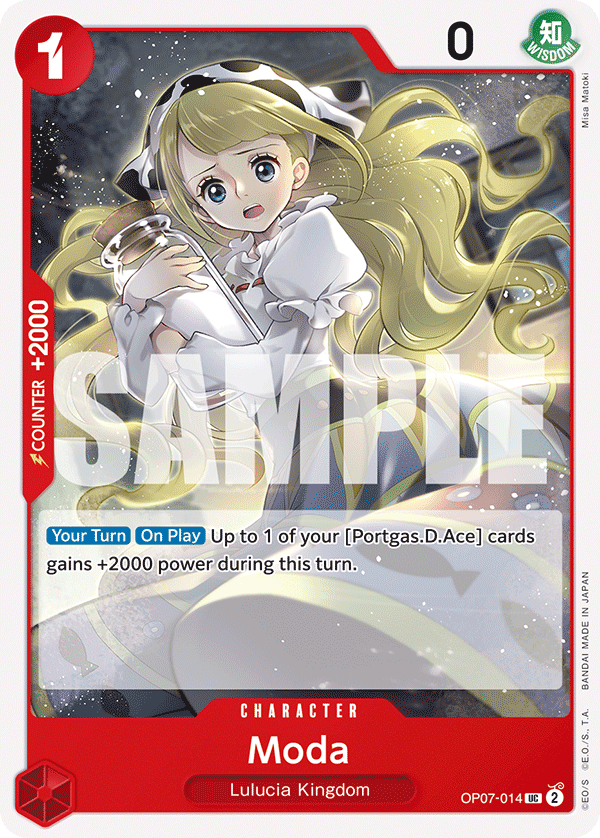 Carte Moda OP07-014 Uncommon — One Piece TCG OP-07 500 Years in the Future (Bandai)
