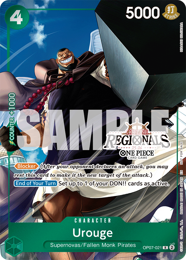 Carte Urouge OP07-021_p1 Special — One Piece TCG OP-10 (Bandai)