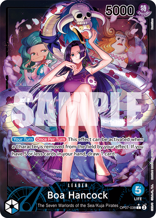 Carte Boa Hancock OP07-038_p1 Leader Alt Art — One Piece TCG OP-07 500 Years in the Future (Bandai)