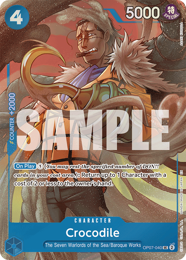 Carte Crocodile OP07-040_p4 Uncommon Alt Art — One Piece TCG OTHER One Piece Products (Bandai)
