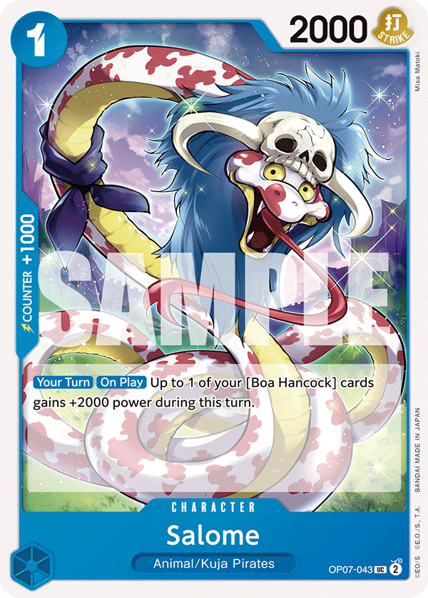 Carte Salome OP07-043 Uncommon — One Piece TCG OP-07 500 Years in the Future (Bandai)