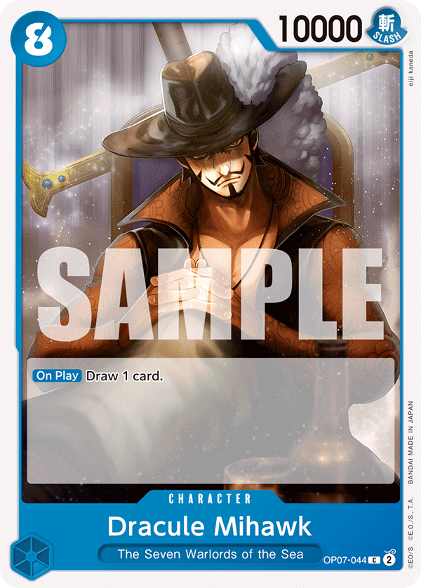 Carte Dracule Mihawk OP07-044 Common — One Piece TCG OP-07 500 Years in the Future (Bandai)