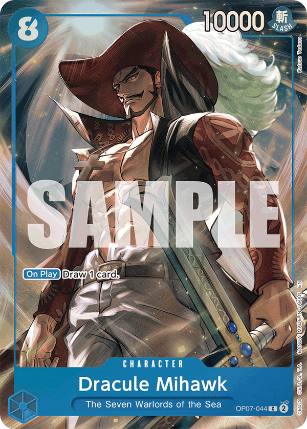 Carte Dracule Mihawk OP07-044_p1 Common Alt Art — One Piece TCG OTHER One Piece Products (Bandai)