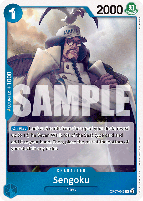 Carte Sengoku OP07-046 Rare — One Piece TCG OP-07 500 Years in the Future (Bandai)