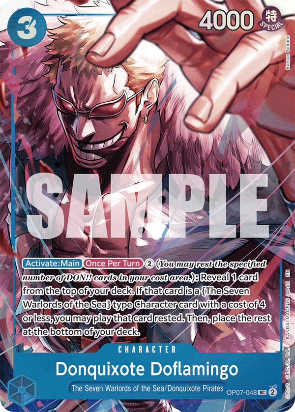 Donquixote Doflamingo OP07-048_p1 (Uncommon) — V.2 Alt Art