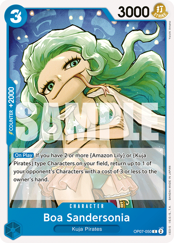 Carte Boa Sandersonia OP07-050 Common — One Piece TCG OP-07 500 Years in the Future (Bandai)