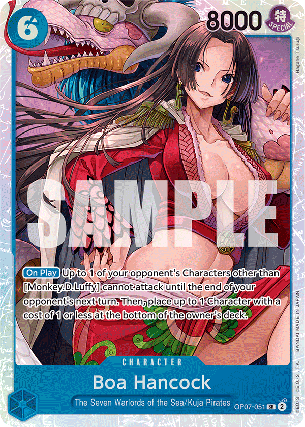 Carte Boa Hancock OP07-051 Super Rare — One Piece TCG OP-07 500 Years in the Future (Bandai)