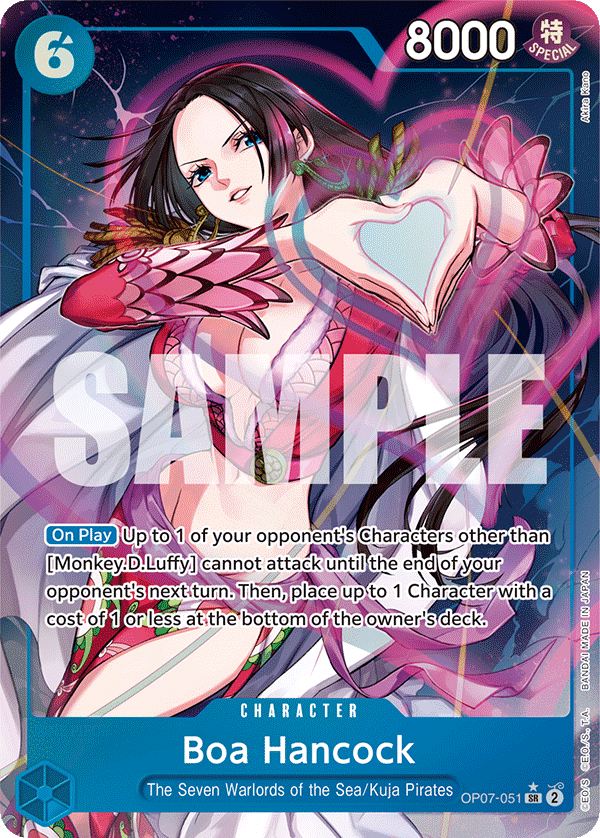 Carte Boa Hancock OP07-051_p1 Super Rare — One Piece TCG OP-09 (Bandai)
