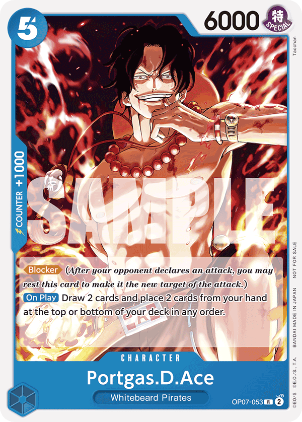 Portgas.D.Ace OP07-053_p1 (Rare) — V.2 Alt Art