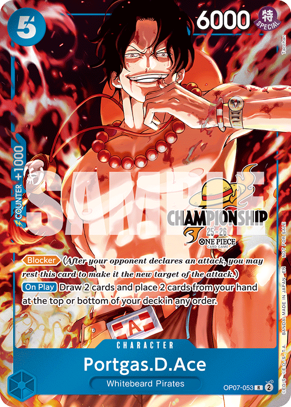 Portgas.D.Ace OP07-053_p2 (Rare) — V.3 Alt Art