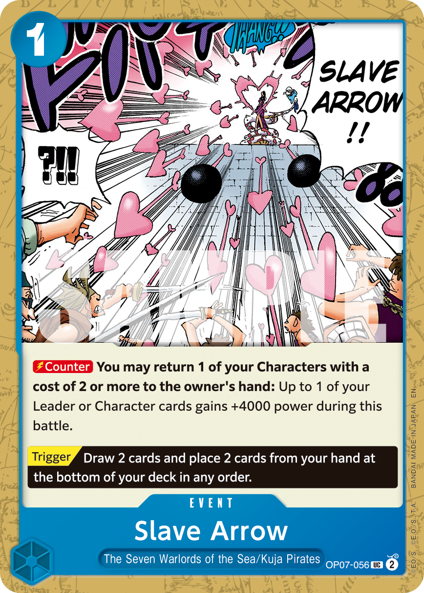 Carte Slave Arrow OP07-056_r1 Uncommon Serial — One Piece TCG PRB-02 The Best Vol. 2 (Bandai)