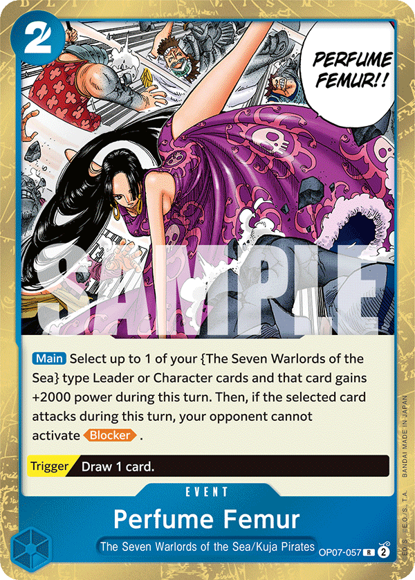 Carte Perfume Femur OP07-057 Rare — One Piece TCG OP-07 500 Years in the Future (Bandai)