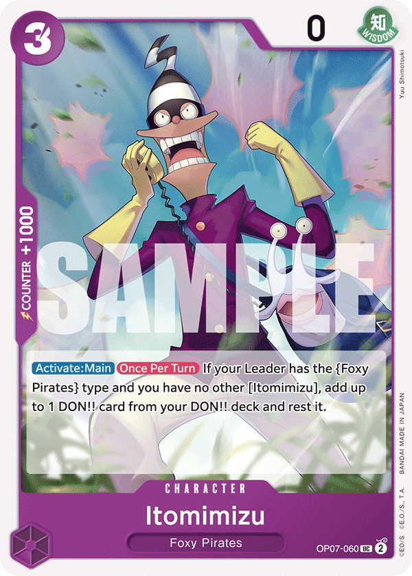 Carte Itomimizu OP07-060 Uncommon — One Piece TCG OP-07 (Bandai)