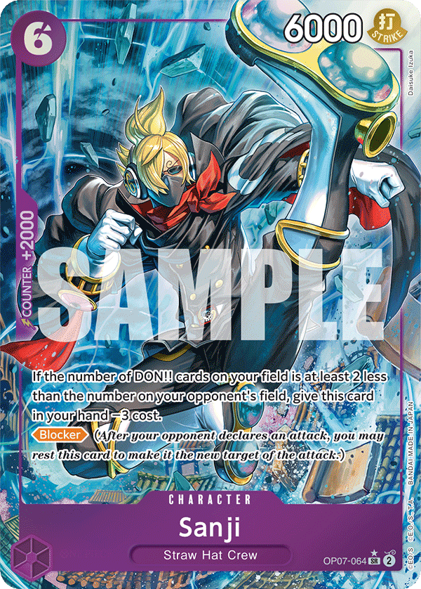 Carte Sanji OP07-064_p1 Super Rare Alt Art — One Piece TCG OP-07 500 Years in the Future (Bandai)