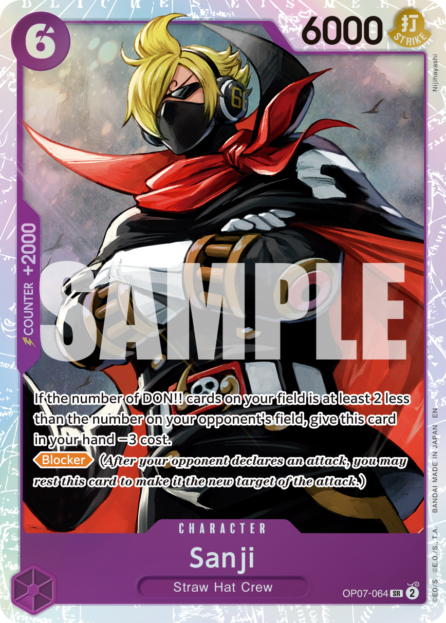 Sanji OP07-064_r1 (Super Rare) — Serial V.1 Serial