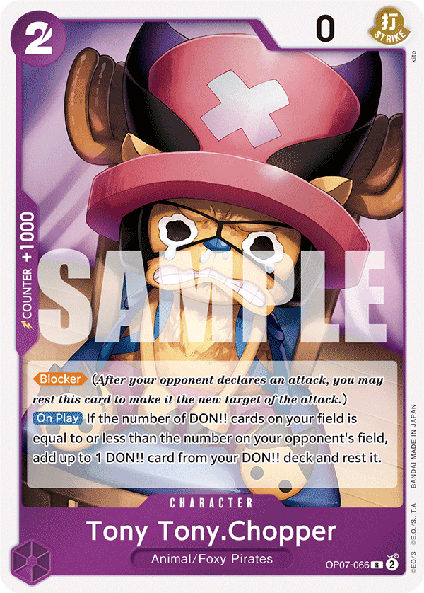 Carte Tony Tony.Chopper OP07-066 Rare — One Piece TCG OP-07 500 Years in the Future (Bandai)