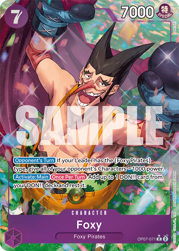 Carte Foxy OP07-071_p1 Rare Alt Art — One Piece TCG OP-07 500 Years in the Future (Bandai)