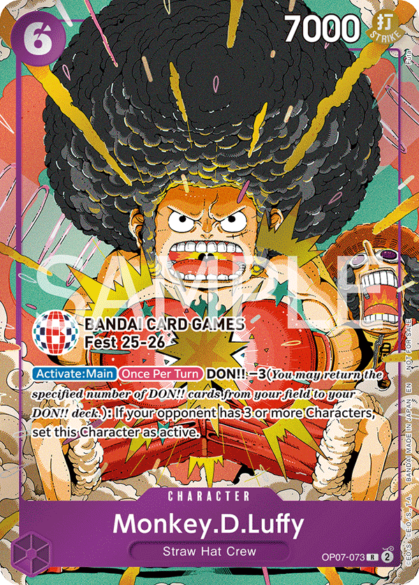Monkey.D.Luffy OP07-073_p1 (Rare) — V.2 Alt Art