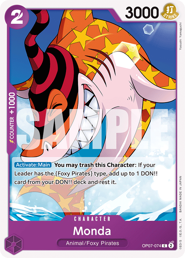 Carte Monda OP07-074 Common — One Piece TCG OP-07 500 Years in the Future (Bandai)