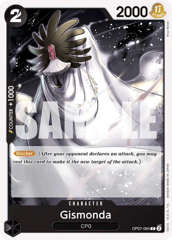 Carte Gismonda OP07-084 Common — One Piece TCG OP-07 500 Years in the Future (Bandai)