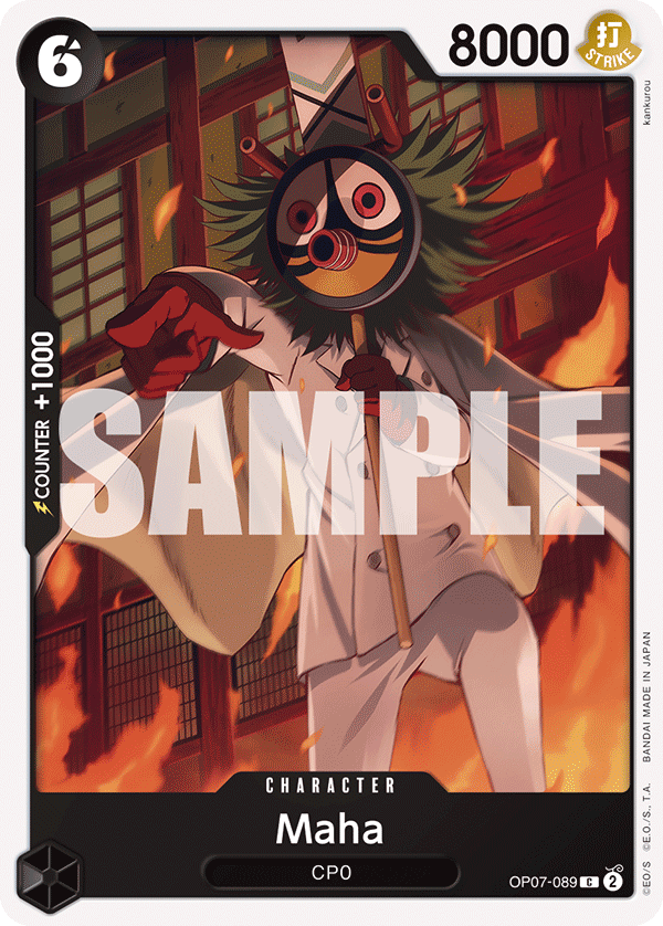 Carte Maha OP07-089 Common — One Piece TCG OP-07 500 Years in the Future (Bandai)