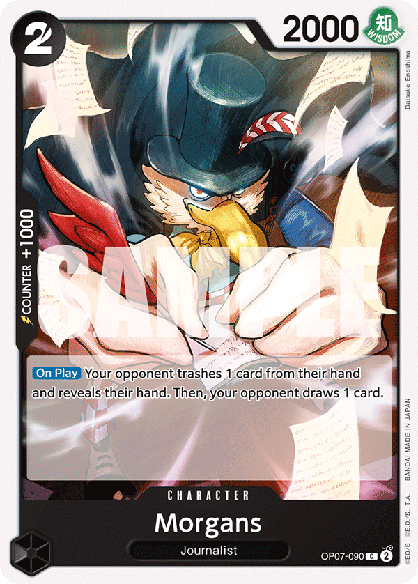 Carte Morgans OP07-090 Common — One Piece TCG OP-07 500 Years in the Future (Bandai)