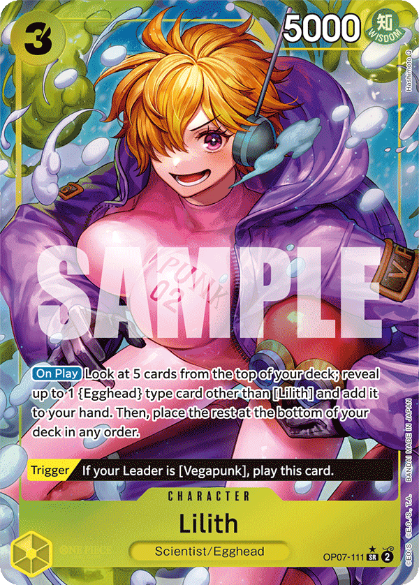 Carte Lilith OP07-111_p1 Super Rare — One Piece TCG OP-13 (Bandai)