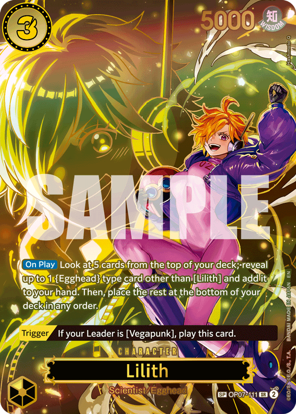 Carte Lilith OP07-111_p2 Special — One Piece TCG OP-13 (Bandai)