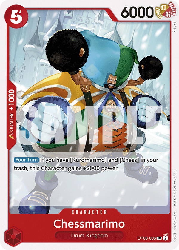 Carte Chessmarimo OP08-006 Uncommon — One Piece TCG OP-08 Two Legends (Bandai)