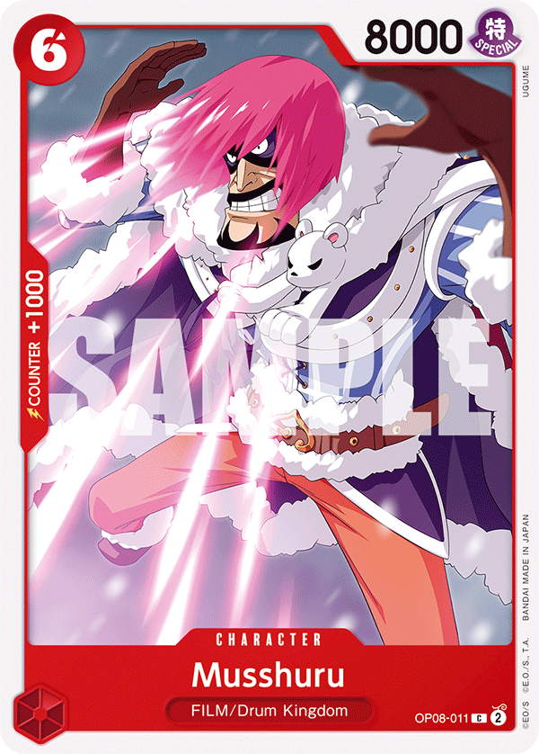 Carte Musshuru OP08-011 Common — One Piece TCG OP-08 Two Legends (Bandai)