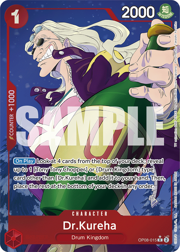 Carte Dr.Kureha OP08-015_p1 Rare Alt Art — One Piece TCG OP-08 Two Legends (Bandai)