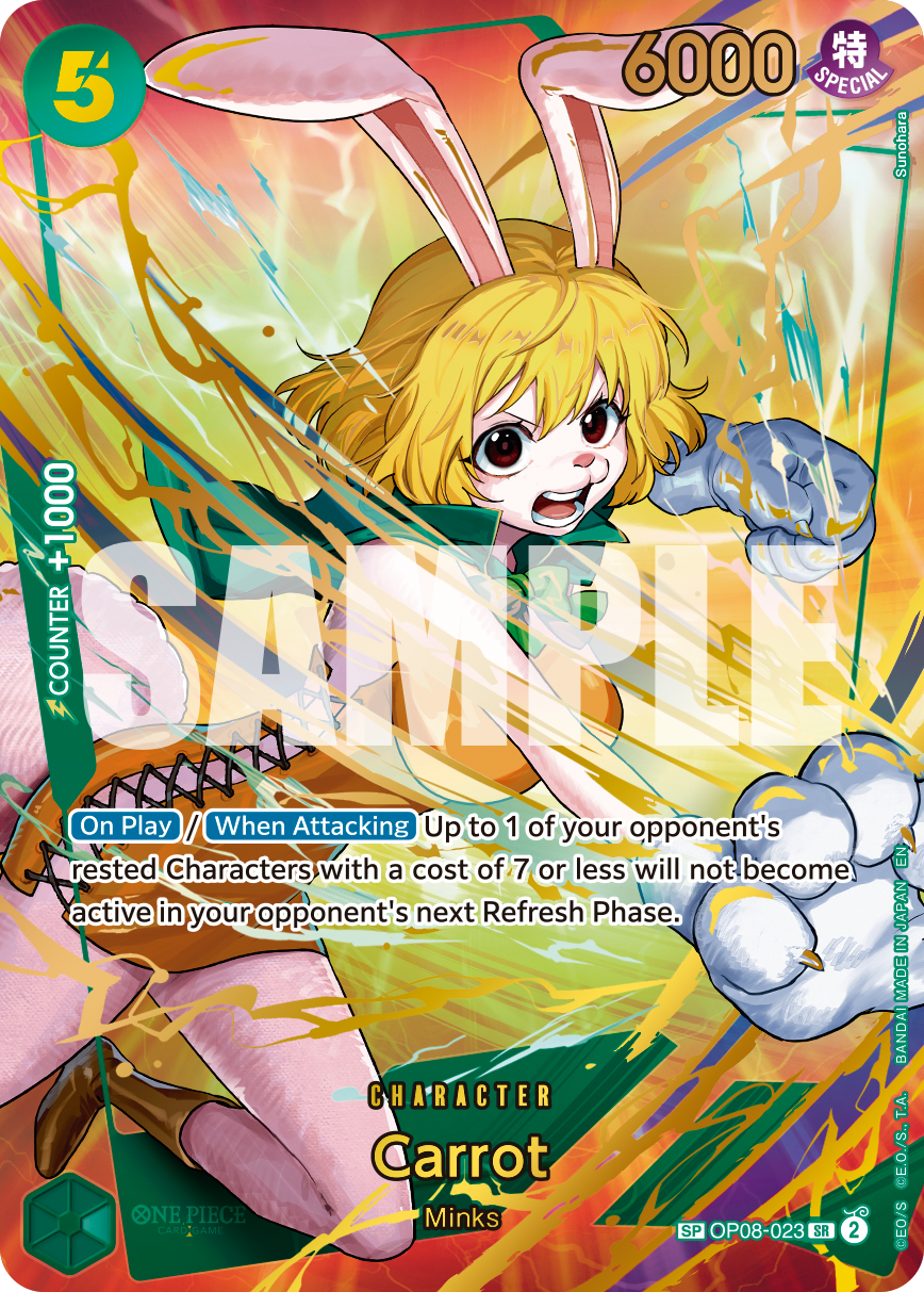 Carte Carrot OP08-023_p2 Special — One Piece TCG PRB-02 (Bandai)