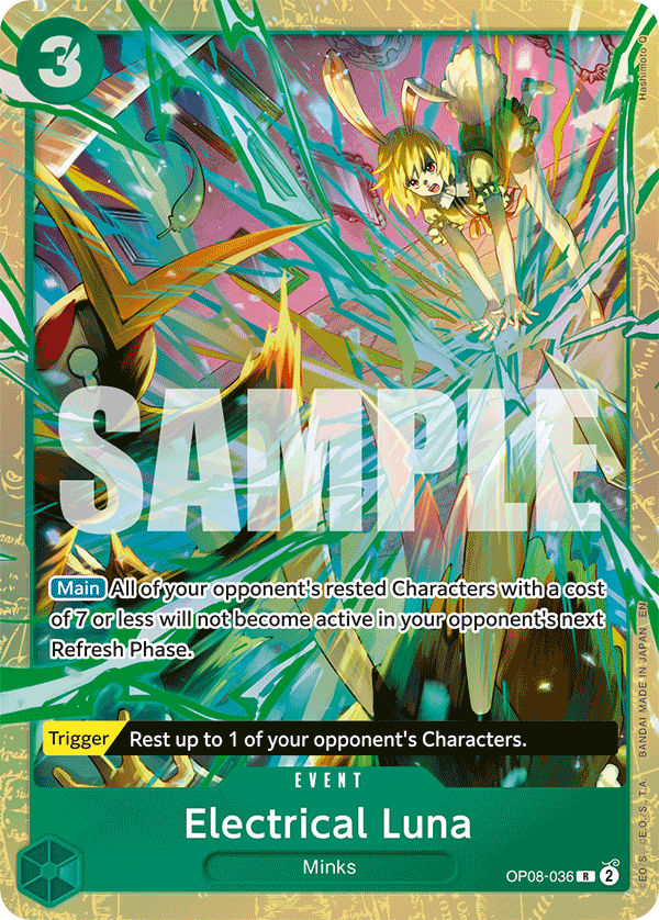 Carte Electrical Luna OP08-036_p1 Rare Alt Art — One Piece TCG OTHER One Piece Products (Bandai)