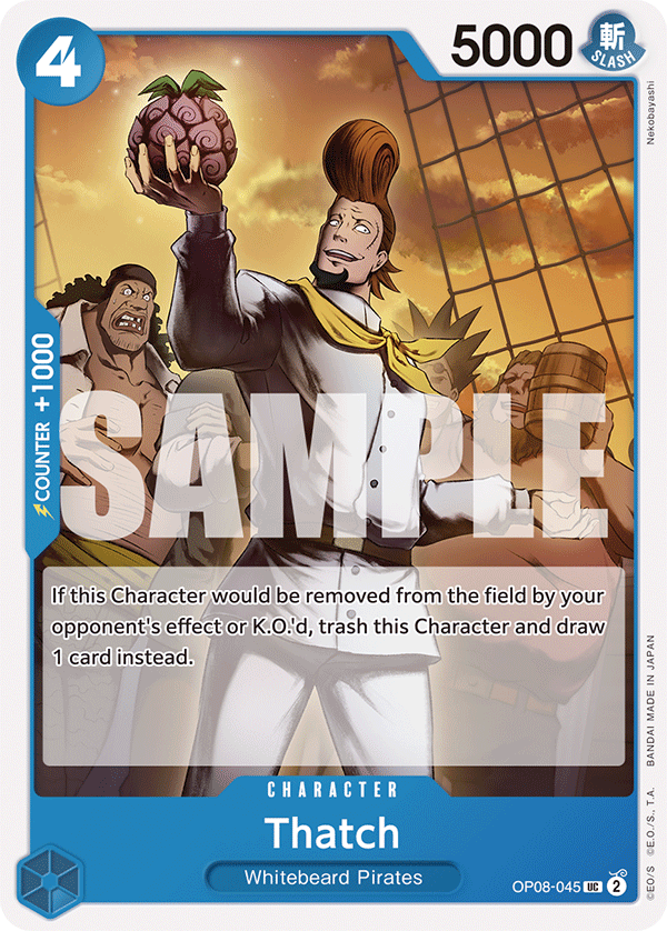 Carte Thatch OP08-045 Uncommon — One Piece TCG OP-08 Two Legends (Bandai)