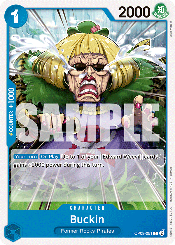 Carte Buckin OP08-051 Common — One Piece TCG OP-08 Two Legends (Bandai)