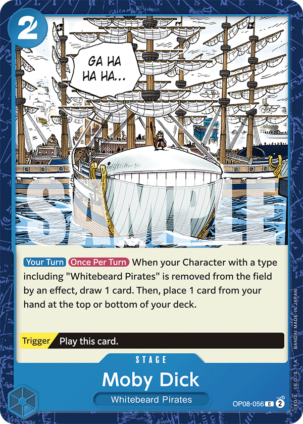 Carte Moby Dick OP08-056 Common — One Piece TCG OP-08 Two Legends (Bandai)