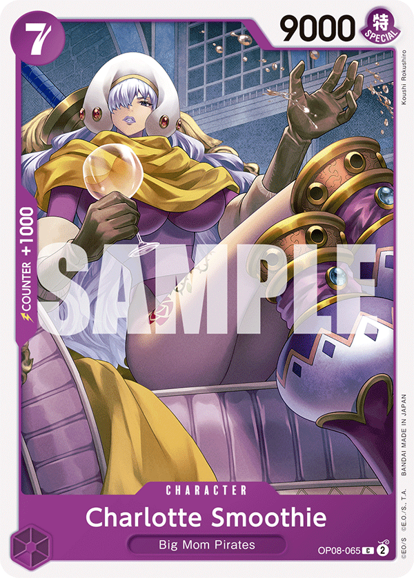 Carte Charlotte Smoothie OP08-065 Common — One Piece TCG OP-08 Two Legends (Bandai)