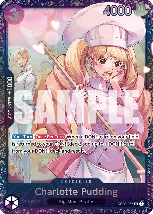 Charlotte Pudding OP08-067_p2 (Rare) — V.3 Alt Art