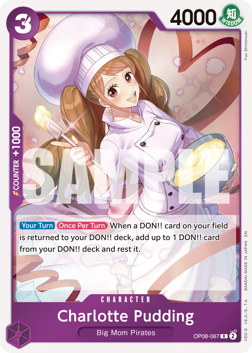 Carte Charlotte Pudding OP08-067_r1 Rare Serial — One Piece TCG PRB-02 The Best Vol. 2 (Bandai)