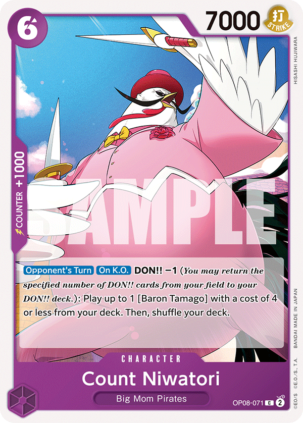 Carte Count Niwatori OP08-071 Common — One Piece TCG OP-08 Two Legends (Bandai)