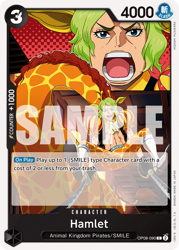 Carte Hamlet OP08-090 Common — One Piece TCG OP-08 Two Legends (Bandai)