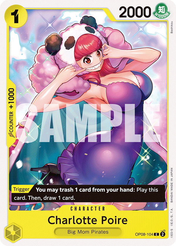 Carte Charlotte Poire OP08-104 Common — One Piece TCG OP-08 Two Legends (Bandai)