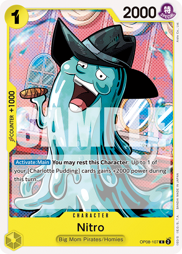 Carte Nitro OP08-107 Common — One Piece TCG OP-08 Two Legends (Bandai)