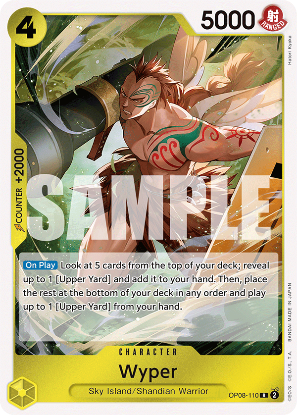 Carte Wyper OP08-110 Rare — One Piece TCG OP-08 Two Legends (Bandai)