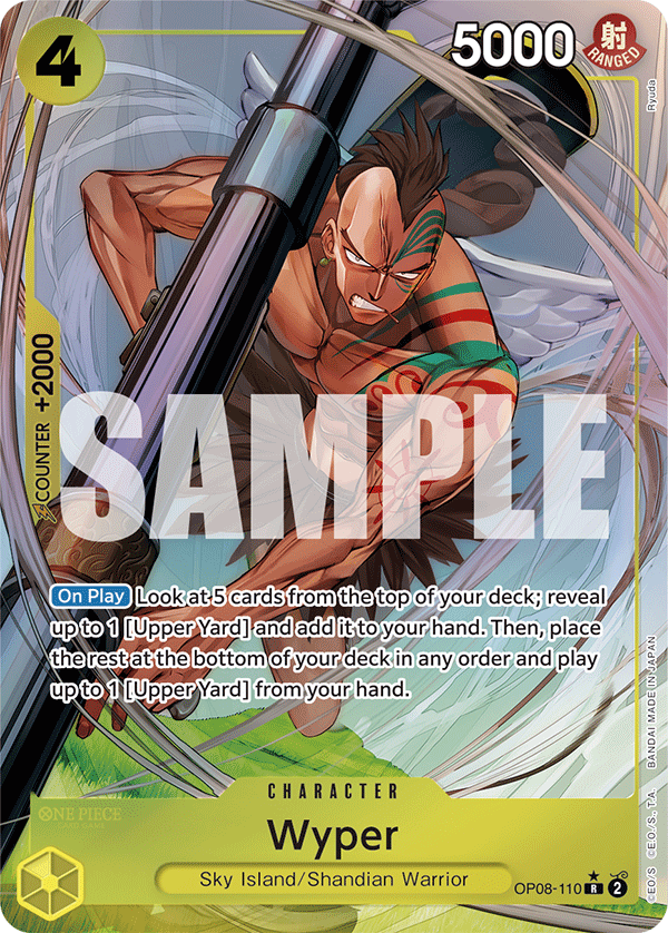 Carte Wiper OP08-110_p1 Rare Alt Art — One Piece TCG OP-08 Two Legends (Bandai)