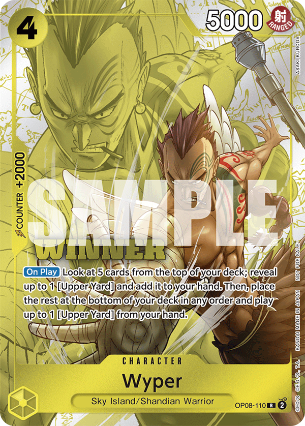 Wyper OP08-110_p3 (Rare) — V.4 Alt Art