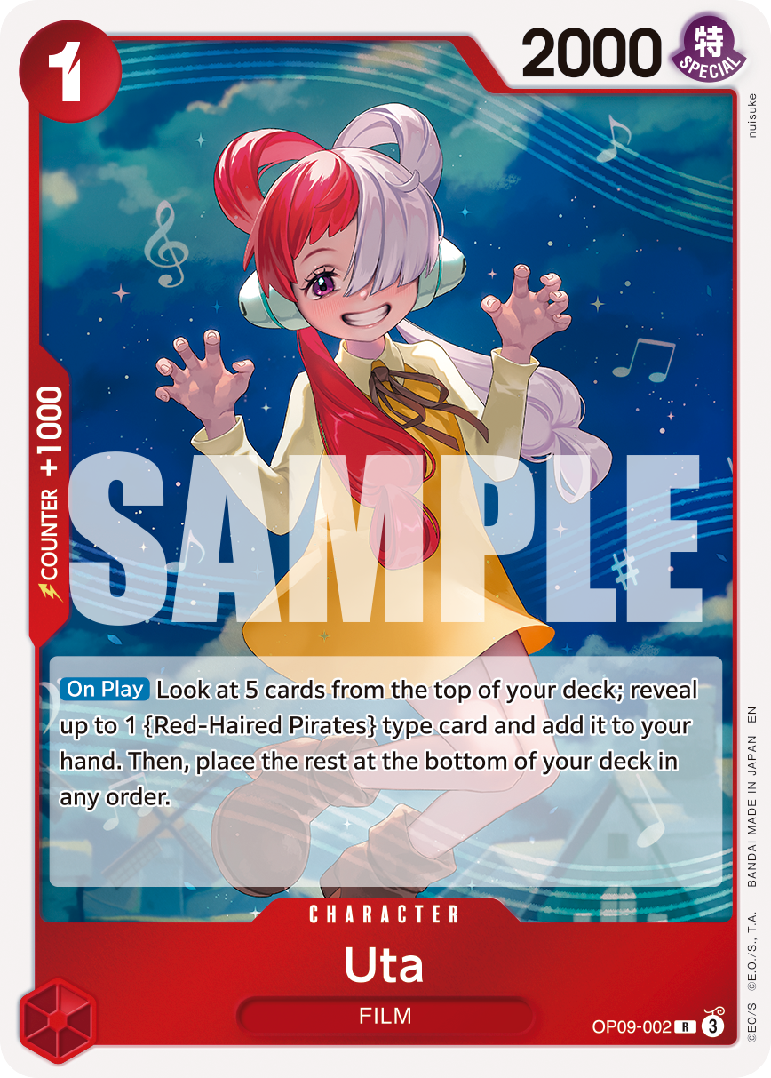 Uta OP09-002_r1 (Rare) — Serial V.1 Serial